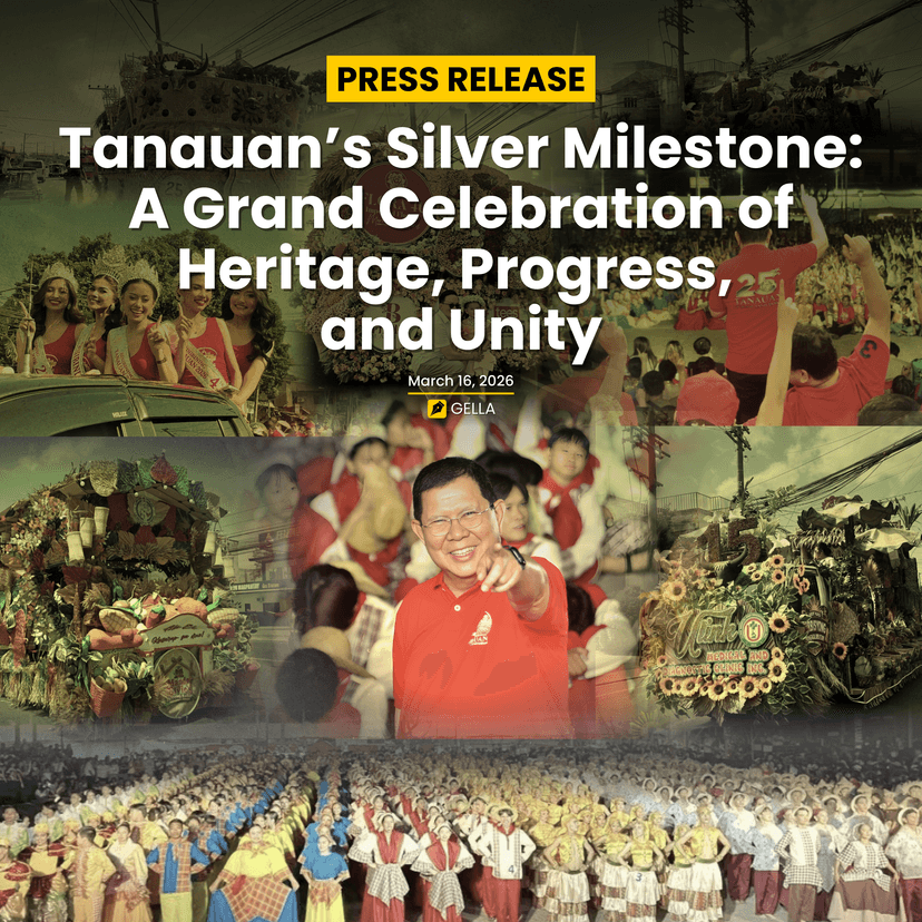 Tanauan’s Silver Milestone: A Grand Celebration of Heritage, Progress, and Unity