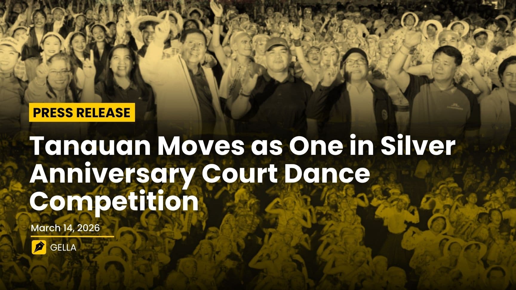 Tanauan Moves as One in Silver Anniversary Court Dance Competition